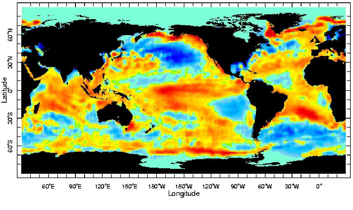 Anomalía de temperatura de la superficie del mar (SST)